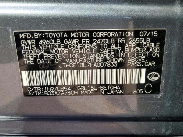2015 LEXUS GS 350 JTHCE1BL7FA007833