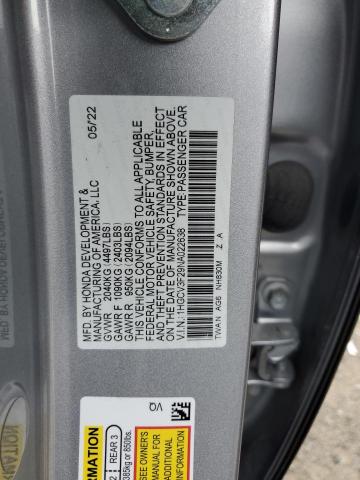 2022 HONDA ACCORD HYB - 1HGCV3F29NA022638