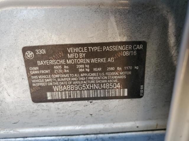 2017 BMW 330 I - WBA8B9G5XHNU48504