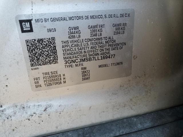 2020 CHEVROLET TRAX PREMI 3GNCJMSB7LL169477