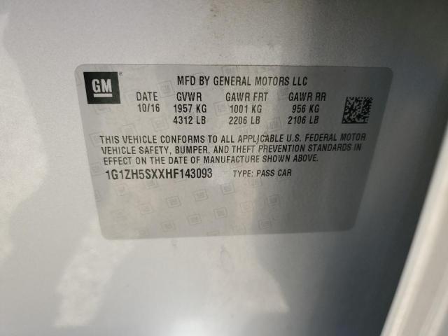 2017 CHEVROLET MALIBU PRE - 1G1ZH5SXXHF143093