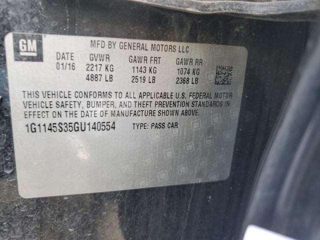 2016 CHEVROLET IMPALA LTZ - 1G1145S35GU140554