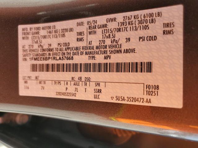 2024 FORD BRONCO OUT 1FMEE8BP1RLA57668