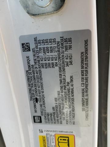 2021 CHEVROLET SUBURBAN K - 1GNSKBED3MR445156