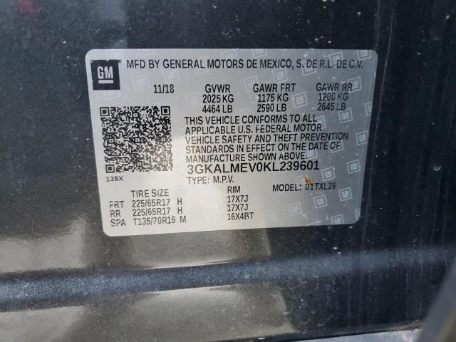 2019 GMC TERRAIN SL - 3GKALMEV0KL239601