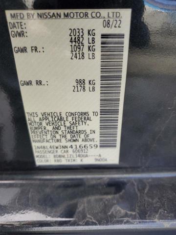 2022 NISSAN ALTIMA SL - 1N4BL4EW3NN416659