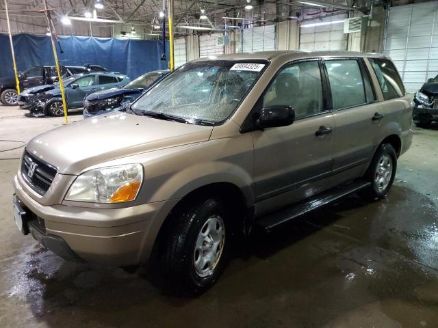 HONDA PILOT LX 2004 tan  gas 2HKYF18134H593530 photo #1