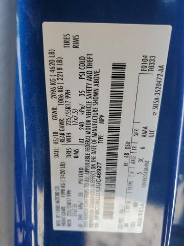 2018 FORD ESCAPE SE - 1FMCU0GD1JUC46927