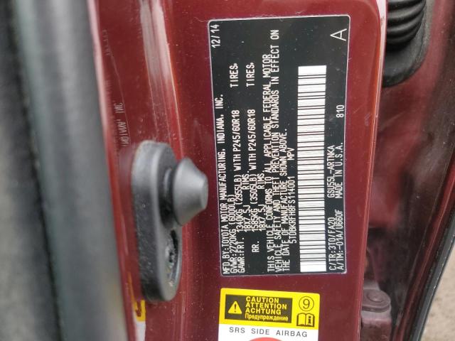 2015 TOYOTA HIGHLANDER - 5TDBKRFH8FS114001