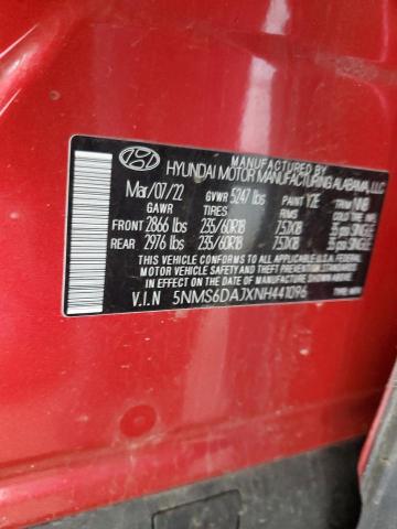 2022 HYUNDAI SANTA FE S - 5NMS6DAJXNH441096