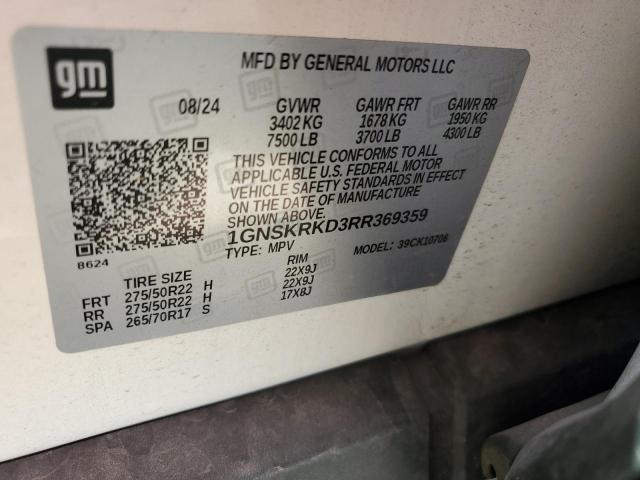 2024 CHEVROLET TAHOE K150 - 1GNSKRKD3RR369359