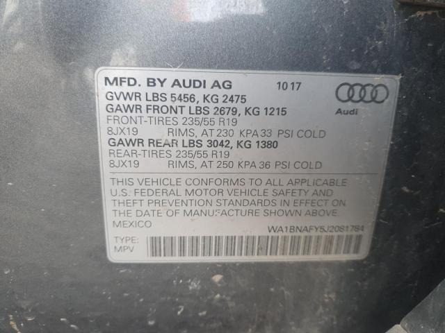 2018 AUDI Q5 PREMIUM - WA1BNAFY5J2081784