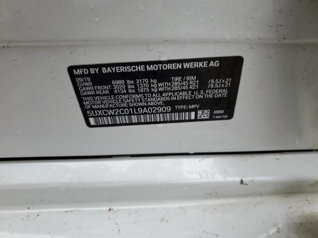 2020 BMW X7 XDRIVE4 - 5UXCW2C01L9A02909
