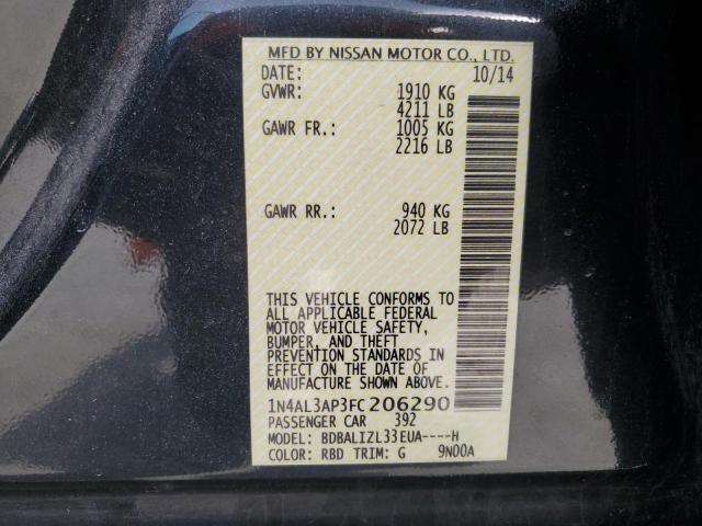2015 NISSAN ALTIMA 2.5 - 1N4AL3AP3FC206290