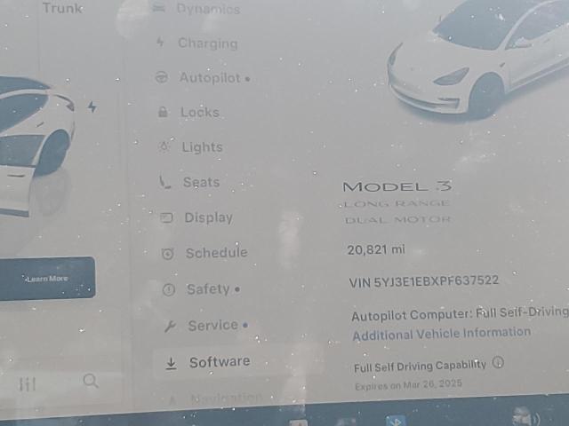 2023 TESLA MODEL 3 - 5YJ3E1EBXPF637522