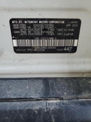 2020 MITSUBISHI RVR SE JA4AJ4AW0LU606062