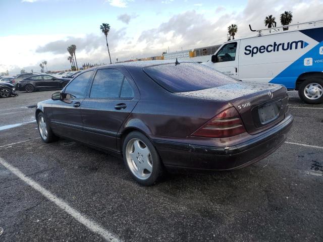 MERCEDES-BENZ S 430 2002 maroon sedan 4d gas WDBNG70J32A302767 photo #3