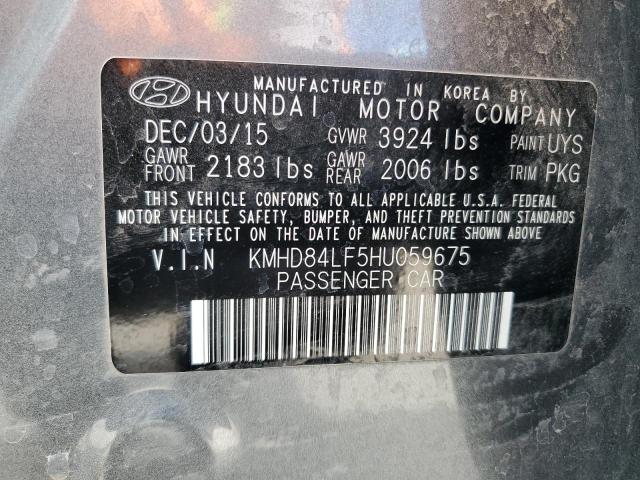 2017 HYUNDAI ELANTRA SE - KMHD84LF5HU059675
