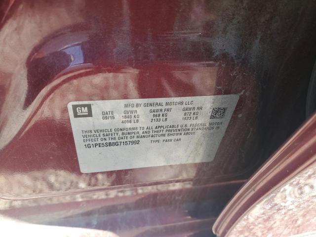 2016 CHEVROLET CRUZE LIMI - 1G1PE5SB8G7157992