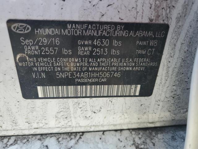 2017 HYUNDAI SONATA SPO - 5NPE34AB1HH506746