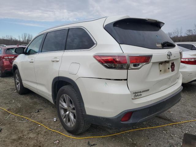Vin: 5tdkkrfh6fs038861, lot: 48206945, toyota highlander xle 20152