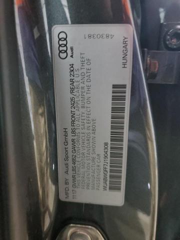2018 AUDI RS3 - WUABWGFF7J1904308