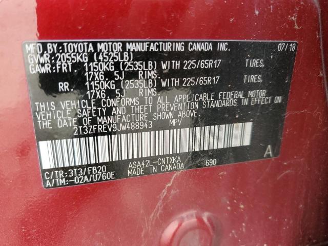 2018 TOYOTA RAV4 LE - 2T3ZFREV9JW488943