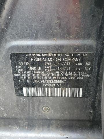 2019 HYUNDAI ACCENT 3KPC24A32KE066647