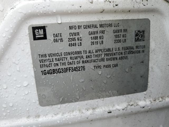 2015 BUICK LACROSSE - 1G4GB5G30FF345276