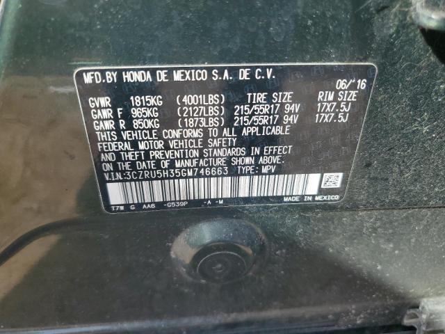 2016 HONDA HR-V LX - 3CZRU5H35GM746663