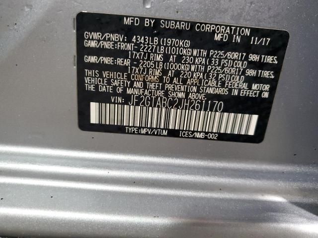 2018 SUBARU CROSSTREK - JF2GTABC2JH261170