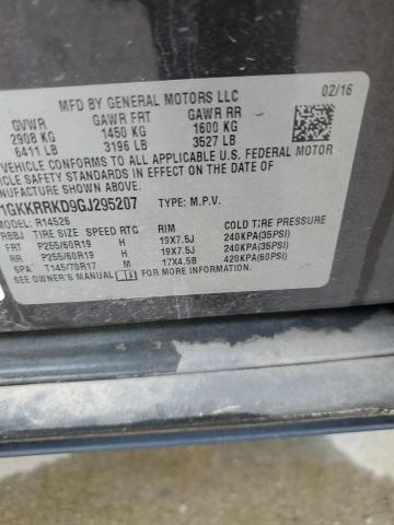 2016 GMC ACADIA SLT - 1GKKRRKD9GJ295207