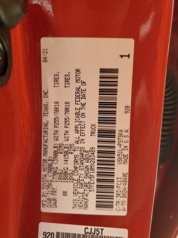 2021 TOYOTA TUNDRA CRE - 5TFEY5F10MX283489