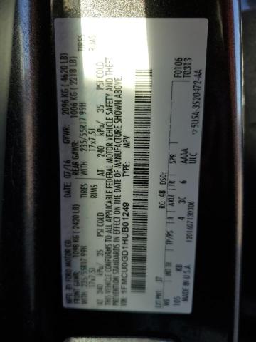 2017 FORD ESCAPE SE - 1FMCU0GD1HUB01249
