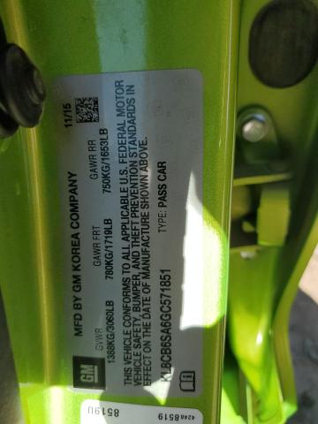 2016 CHEVROLET SPARK LS - KL8CB6SA6GC571851