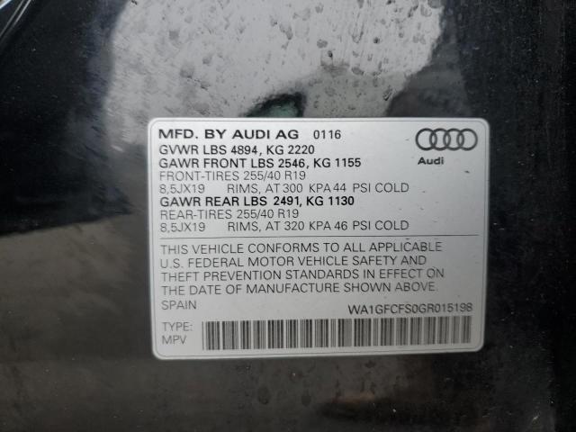 2016 AUDI Q3 PRESTIG WA1GFCFS0GR015198