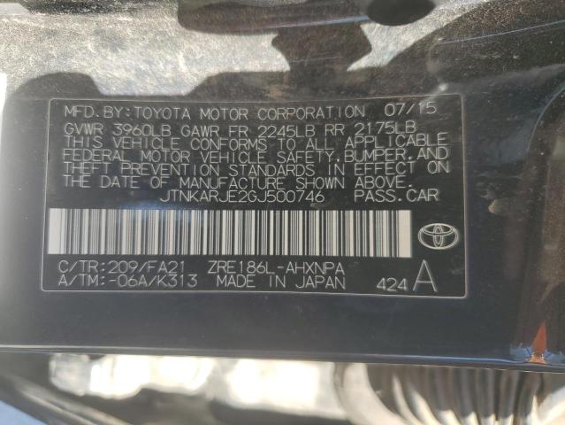 2016 TOYOTA SCION IM - JTNKARJE2GJ500746