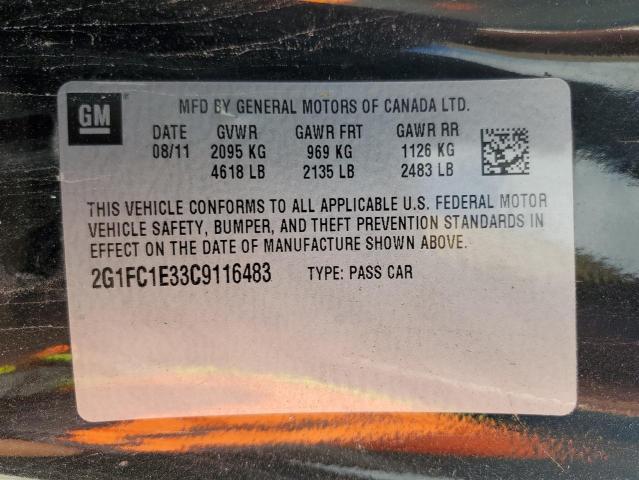 2012 CHEVROLET CAMARO LT - 2G1FC1E33C9116483