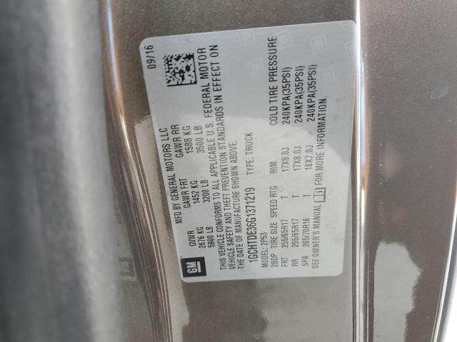 2016 CHEVROLET COLORADO Z 1GCHTDE36G1371219
