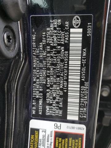 2015 TOYOTA CAMRY LE 4T4BF1FK9FR449508