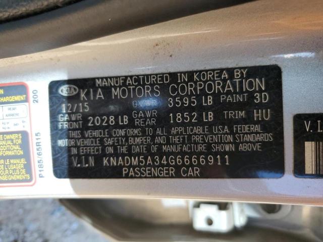 2016 KIA RIO LX - KNADM5A34G6666911