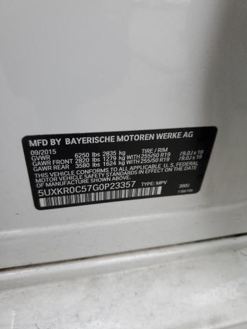 2016 BMW X5 XDRIVE3 - 5UXKR0C57G0P23357