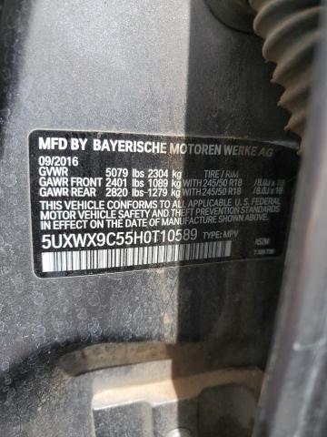 2017 BMW X3 XDRIVE2 - 5UXWX9C55H0T10589