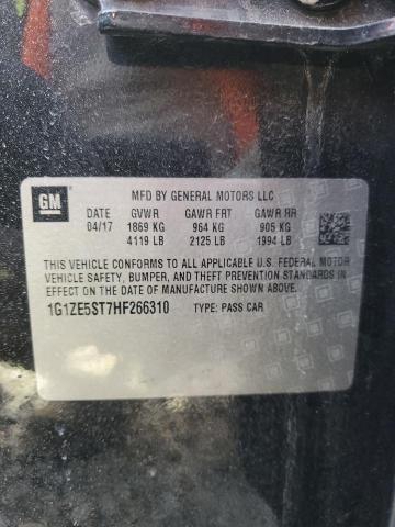2017 CHEVROLET MALIBU LT - 1G1ZE5ST7HF266310