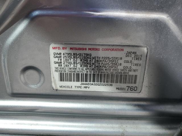 2016 MITSUBISHI OUTLANDER - JA4AD3A32GZ022536