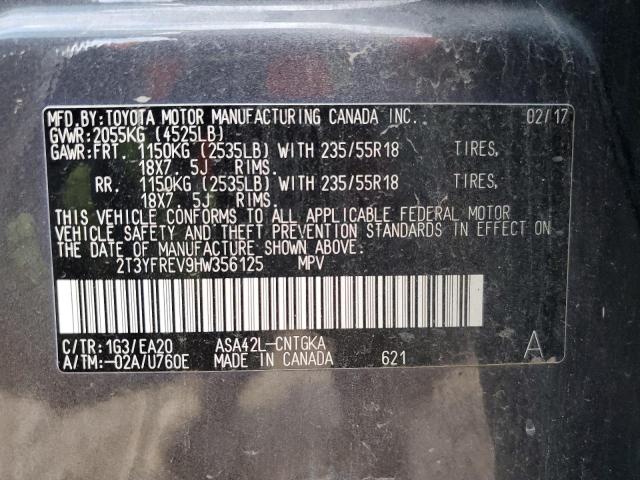 2017 TOYOTA RAV4 LIMIT - 2T3YFREV9HW356125