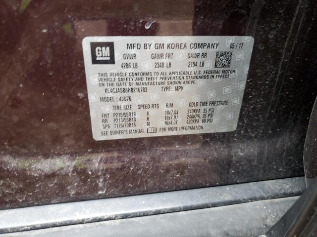 2017 BUICK ENCORE PRE - KL4CJASB6HB216783
