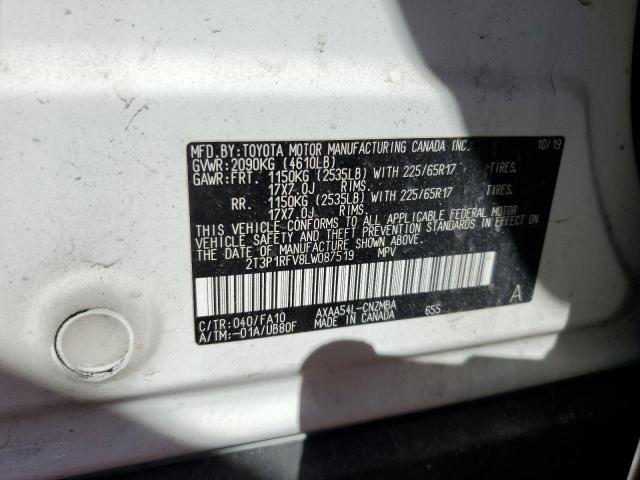 2020 TOYOTA RAV4 XLE - 2T3P1RFV8LW087519