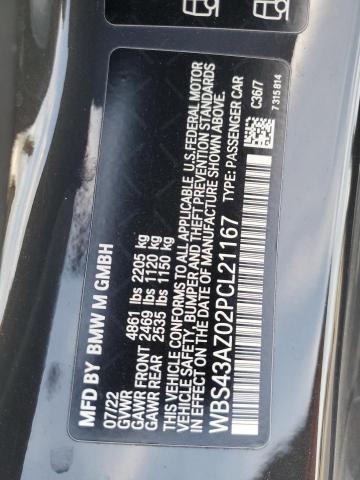2023 BMW M4 COMPETI WBS43AZ02PCL21167