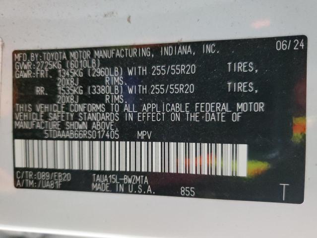 2024 LEXUS TX 350 BAS 5TDAAAB66RS017405